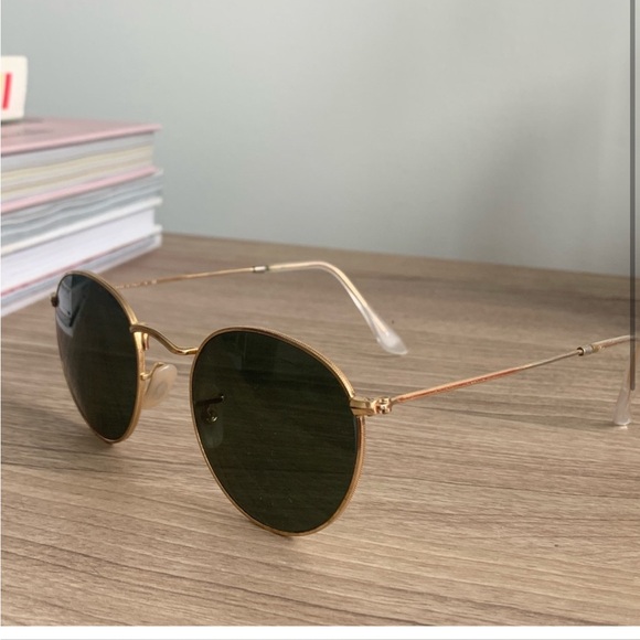 Round Ray Bans gold metal - Picture 2 of 5